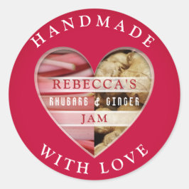 Rhubarb & Ginger Jam Runder Aufkleber