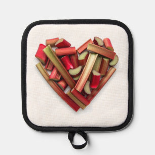 Rhubarb Heart Topflappen