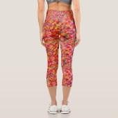 Rhubarb & Lemon Pie Capri Leggings (Rückseite)