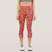 Rhubarb & Lemon Pie Capri Leggings (Vorderseite)