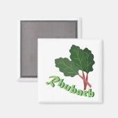 Rhubarb Magnet (Vorderseite/Rückseite)