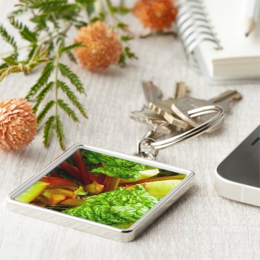 Rhubarb Schlüsselanhänger (Seite)