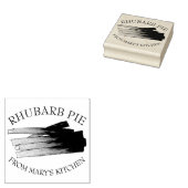 Rhubarb Stalks Homemade Pie aus der Küche Gummistempel (Stempel)