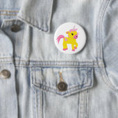 Rhubarb und Custard Unicorn Button (Beispiel)