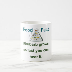 Rhubarb wächst so schnell - Nahrungsfakt Kaffeetasse