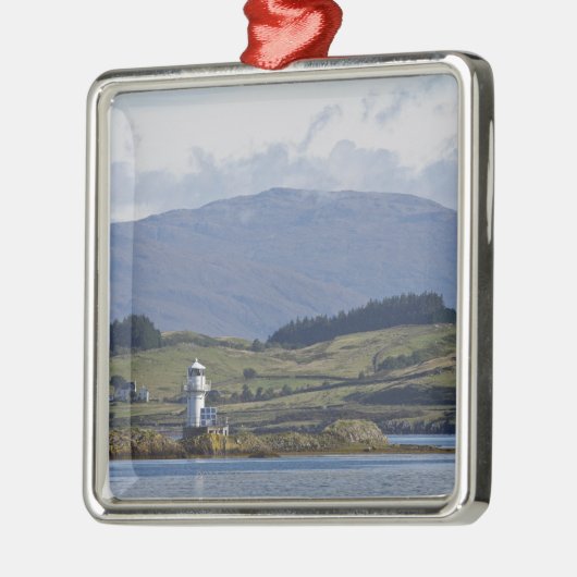 Rhue Leuchtturm Silbernes Ornament (Links)