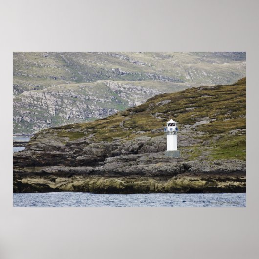 Rhue Lighthouse Along The Coast Poster (Vorne)