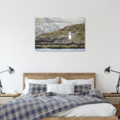 Rhue Lighthouse entlang der Küste Leinwanddruck (Insitu (Schlafzimmer))