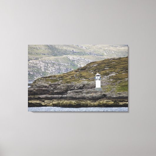 Rhue Lighthouse entlang der Küste Leinwanddruck (Vorderseite)