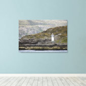 Rhue Lighthouse entlang der Küste Leinwanddruck (Insitu (Holzboden))