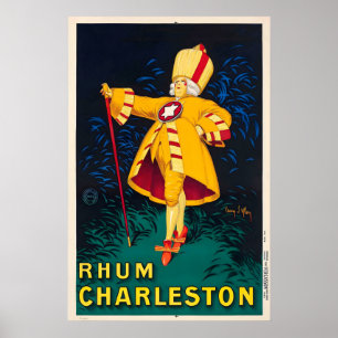 Rhum Charleston Karibik Rum Wein Getränk Essen Poster