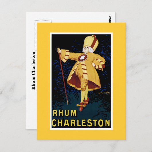 Rhum Charleston Postkarte (Vorne/Hinten)