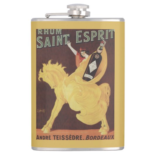 Rhum Heiliges Esprit - Andre Teissedre Promo Flachmann (Vorderseite)