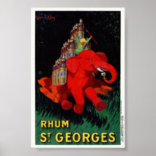 Rhum St. Georges Vintages Werbeplakat 1926 Poster