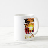 Rhum und Sunshine, Sommer-Strand Lover Kaffeetasse (VorderseiteRechts)