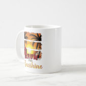 Rhum und Sunshine, Sommer-Strand Lover Kaffeetasse (Vorderseite Links)