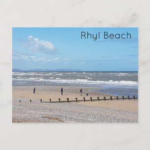 Rhyl Beach Postkarte