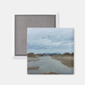 Rhyl Blue Bridges Magnet (Vorderseite/Rückseite)