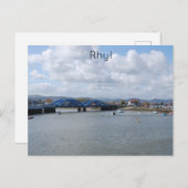 Rhyl Blue Bridges Postkarte (Vorne/Hinten)