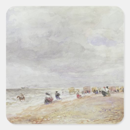 Rhyl Sands Quadratischer Aufkleber (Vorderseite)