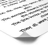 RHYME SONG CLAP CLAP POSTER (Ecke)