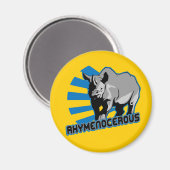 Rhymenocerer Hiphopapotamus Magnet (Vorderseite/Rückseite)