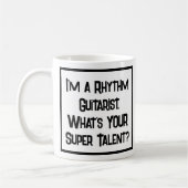 Rhythm Gitarrist Super Talent. Gitarrenspieler Kaffeetasse (Links)