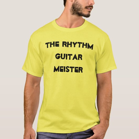 Rhythm Guitar Meister Musical Instrument Fun T-Shirt (Vorderseite)