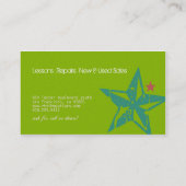 Rhythm Guitars Business Cards Visitenkarte (Rückseite)