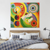 Rhythm Joie de vivre von Robert Delaunay 1930 Leinwanddruck (Insitu (Schlafzimmer))
