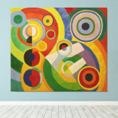 Rhythm Joie de vivre von Robert Delaunay 1930 Leinwanddruck (Insitu (Holzboden))