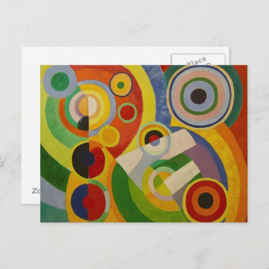 Rhythm Joie de vivre von Robert Delaunay 1930 Postkarte (Vorne/Hinten)
