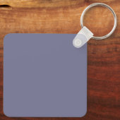Rhythm Lila Solid Schlicht Color Personalisierter  Schlüsselanhänger (Rückseite)