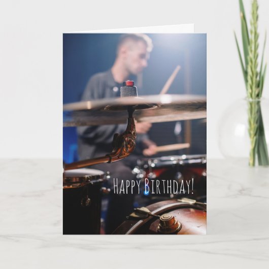 Rhythm Method Funny Drummer Percussionist Birthday Karte (Vorderseite)