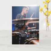 Rhythm Method Funny Drummer Percussionist Birthday Karte (Gelbe Blume)