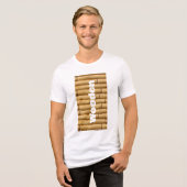 “Rhythm of Bamboo” “Natural Lines” “Bamboo Texture Tri-Blend Shirt (Vorderseite voll)