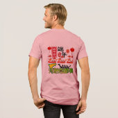 Rhythmen der River Drum mauve Tri-Blend Shirt (Rückseite voll)