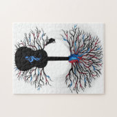 Rhythmen des Herzens - (surreale Gitarrenkunst) Puzzle (Horizontal)