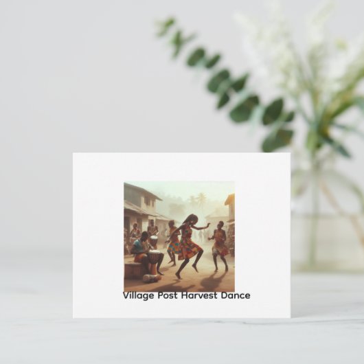 Rhythmen des Überflusses: Freude nach der Ernte Postkarte (Stehend Vorderseite)