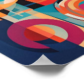 Rhythmen in Bewegung: Abstrakte Geometrie Poster (Ecke)