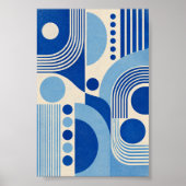 Rhythmen in Blau Kunstprint Poster (Vorne)