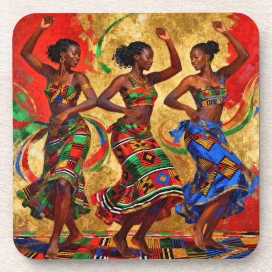 Rhythmen in Farbe – Black History Celebration Getränkeuntersetzer (Vorderseite)