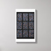 Rhythmic Abstract Interlace Canvas Print Leinwanddruck (Vorderseite)