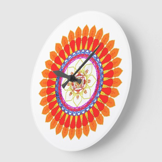 Rhythmic Euphoria clock Große Wanduhr (Winkel)