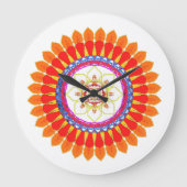 Rhythmic Euphoria clock Große Wanduhr (Vorderseite)