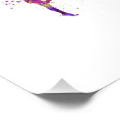 Rhythmic gymnastics in watercolor fotodruck (Ecke)