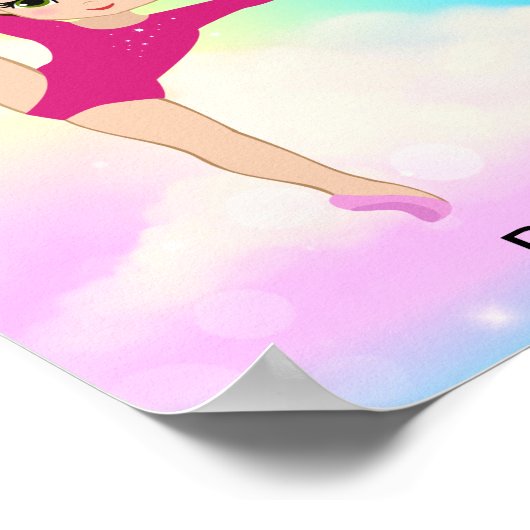 RHYTHMIC GYMNASTICS RAINBOW POSTER (Ecke)