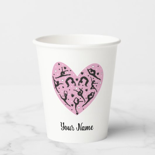 Rhythmic Gymnastics Travel Mug with Lid Pappbecher (Vorderseite)