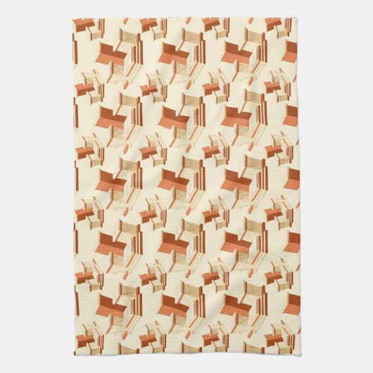 Rhythmic stack of marble pedestals and steps geschirrtuch (Vertikal)