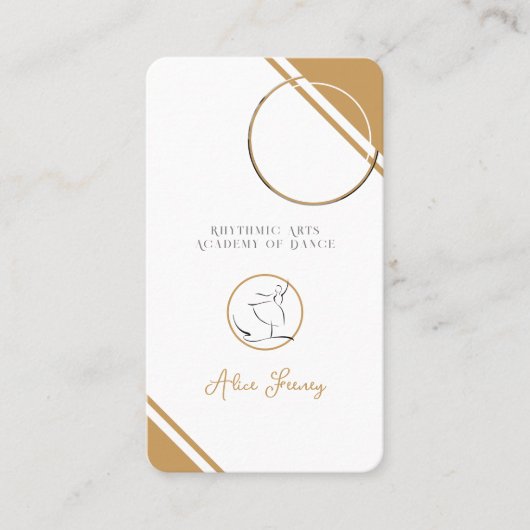 rhythmisch | Tanz Visitenkarte (Vorderseite)